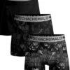 Muchachomalo - 3-pack Onderbroeken Heren - Effen Kleur + Print - Elastisch Katoen - Zachte Waistband -Merkloos Soldes 1002x1200 3