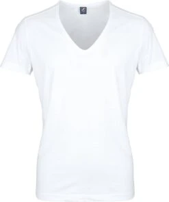 Suitable - T-shirt Wit Diepe V-hals Vitaru Stretch 2 Pack - Maat L - Slim-fit -Merkloos Soldes 1006x1200 1