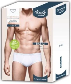 Sloggi Men Basic Heren Midi Slip - 2-pack - Zwart - Maat L -Merkloos Soldes 1019x1200 7