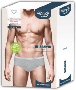 Sloggi Men Basic Heren Midi Slip - 2-pack - Grey Marle - Maat L -Merkloos Soldes 1020x1200 10