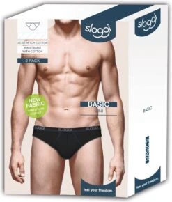 Sloggi Men Basic Heren Mini Slip - 2-pack - Zwart - Maat L -Merkloos Soldes 1021x1200 3