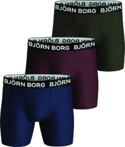 Bjorn Borg - Performance Boxers 3-Pack Multicolour - Maat L - Body-fit