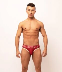 Sukrew Classic V-Thong Burgundy/Cream - Maat M - Sexy Heren Ondergoed - Erotische String Voor Mannen 14 Sukrew Classic V-Thong Burgundy/Cream - Maat M - Sexy Heren Ondergoed - Erotische String Voor Mannen -Merkloos Soldes 1025x1200 5