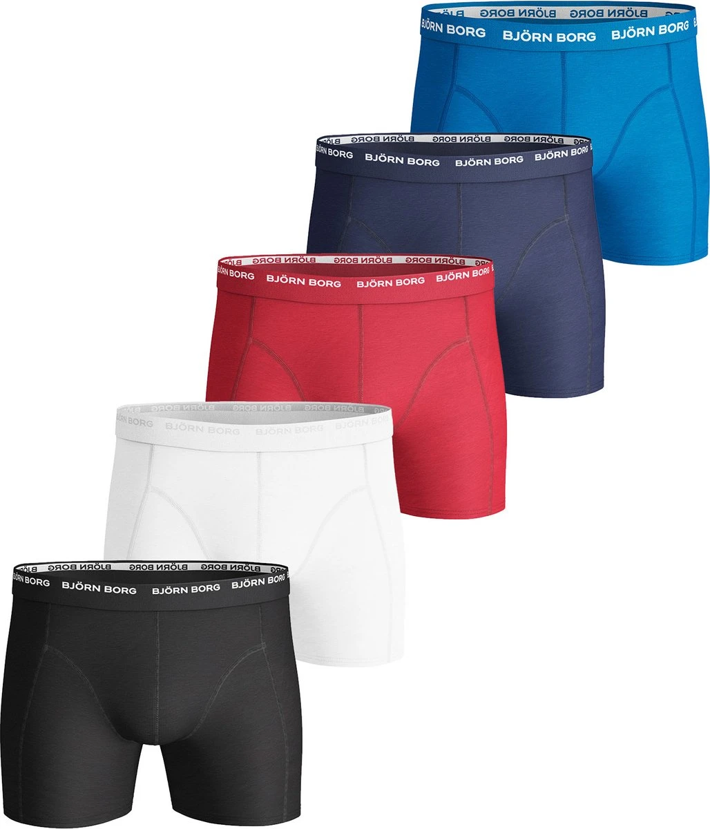 Björn Borg Sammy Black - 5-pack Heren Boxershort Maat S 4 Björn Borg Sammy Black - 5-pack Heren Boxershort Maat S – Image 2