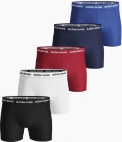 Björn Borg Sammy Black - 5-pack Heren Boxershort Maat S