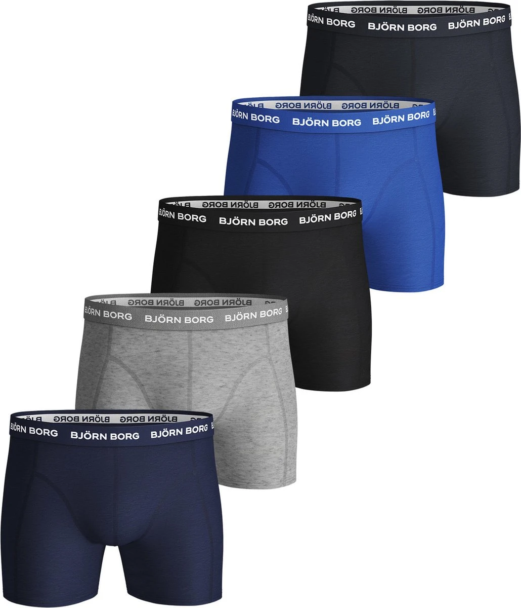 Bjorn Borg Onderbroek - 5P - Mannen - Zwart/grijs/blauw - Maat S 13 Bjorn Borg Onderbroek - 5P - Mannen - Zwart/grijs/blauw - Maat S – Image 11