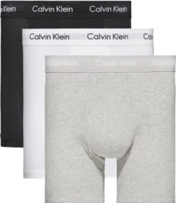 Calvin Klein Cotton Stretch Boxer Brief (3-pack) - Heren Boxers Extra Lang - Zwart - Wit En Grijs - Maat: L -Merkloos Soldes 1039x1200 1