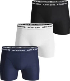 Bjorn Borg Solid Essential Heren Boxershort-3P-Zwart-Maat S -Merkloos Soldes 1042x1200