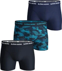Bjorn Borg 3p SHORTS SHADELINE SAMMY - Sportonderbroek Casual - Mannen - Blauw - M