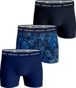 Björn Borg Boxershort Cotton Stretch - Onderbroeken - Boxer - 3 Stuks - Heren - Maat XL - Blauw