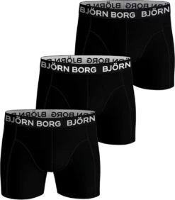 Björn Borg Boxershort Essential - Onderbroeken - Boxer - 3 Stuks - Heren - Maat L - Zwart