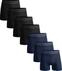 Muchachomalo-7-pack Boxershorts Effen Kleuren