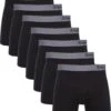 Bamboo Basics - Boxershorts Levi (7-pack) Heren - Zwart Met Grijs - L -Merkloos Soldes 1073x1200