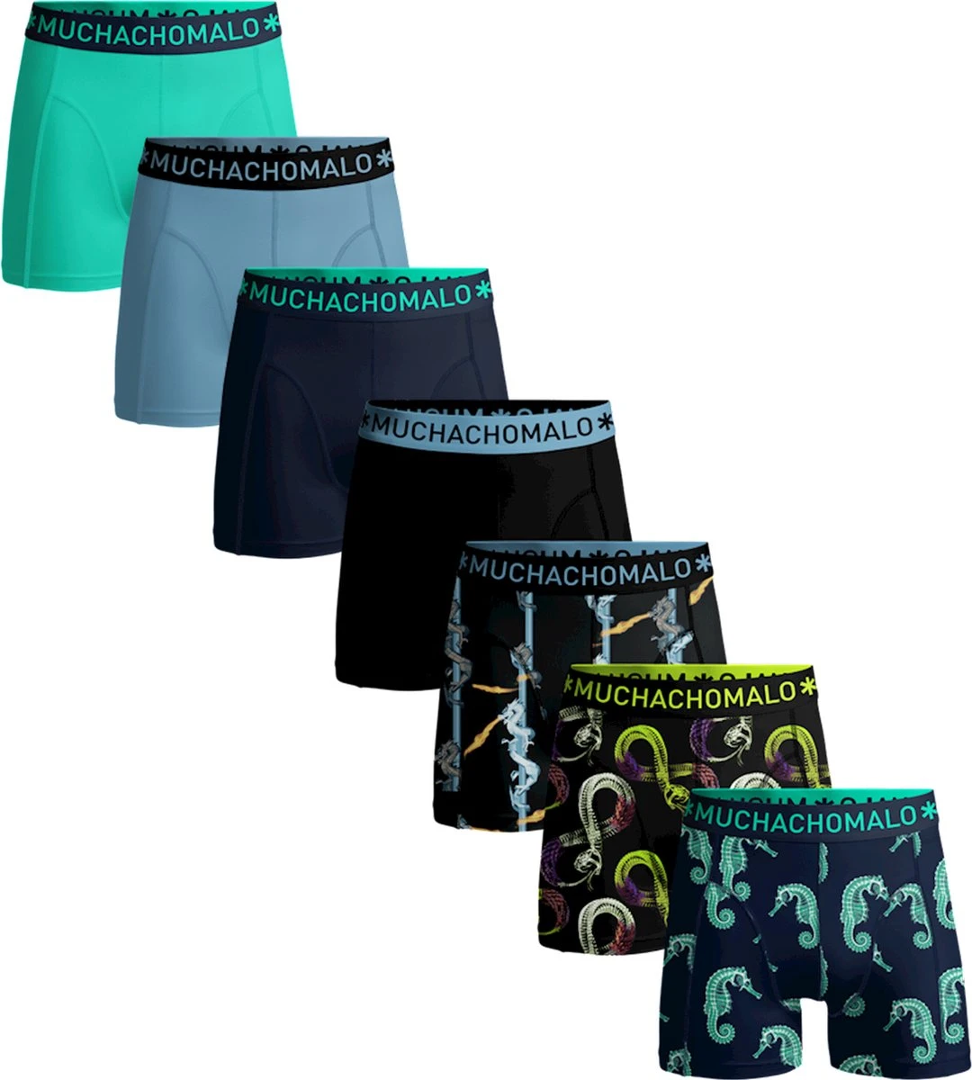 Muchachomalo-7-pack Onderbroeken Voor Mannen-Elastisch Katoen-Boxershorts - Maat XL 3 Muchachomalo-7-pack Onderbroeken Voor Mannen-Elastisch Katoen-Boxershorts - Maat XL
