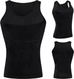 New Age Devi - Corrigerend Hemd - Mannen - Zwart - XL - Ondersteuning - Body Buik - Shapewear Shirt - Correctie Hemd - Buik Weg - Buik Verbergen - Strak Lichaam -Merkloos Soldes 1119x1200