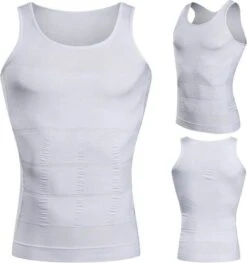 New Age Devi - Corrigerend Hemd - Mannen - Wit - XL - Ondersteuning - Body Buik - Shapewear Shirt - Correctie Hemd - Buik Weg - Buik Verbergen - Strak Lichaam -Merkloos Soldes 1129x1200