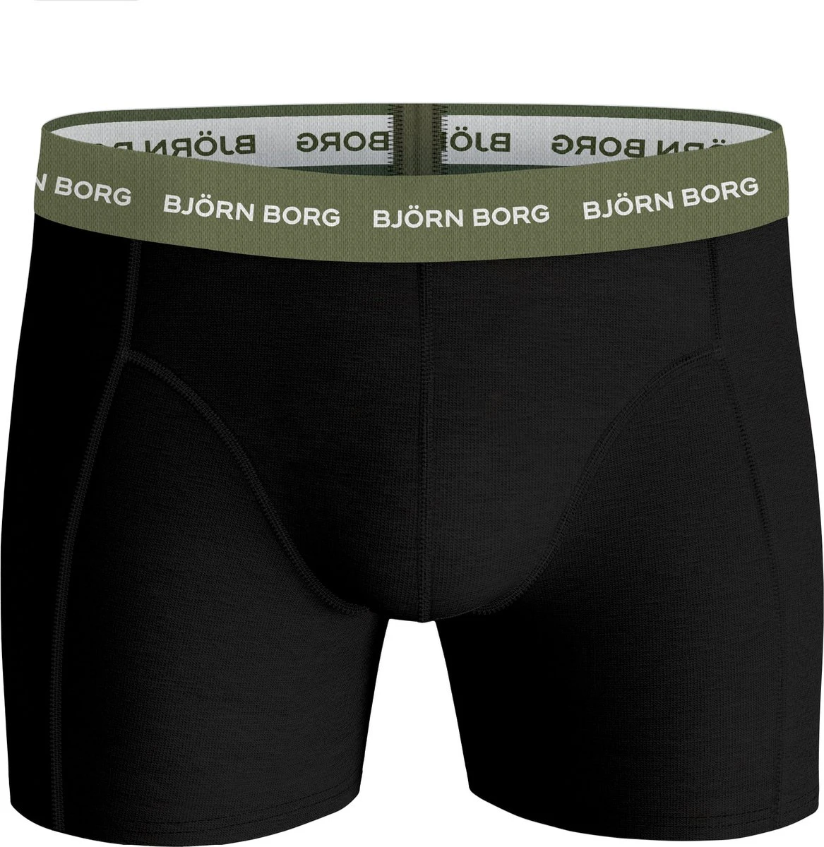 Björn Borg Boxershort Cotton Stretch - Onderbroeken - Boxer - 3 Stuks - Heren - Maat M - Groen/Zwart 4 Björn Borg Boxershort Cotton Stretch - Onderbroeken - Boxer - 3 Stuks - Heren - Maat M - Groen/Zwart – Image 2