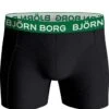 Björn Borg Boxershorts Essential ( 3-pack) - Cotton Stretch Boxers Normale Lengte - Zwart - Groen En Zwart Met Groene Print - Maat: XL -Merkloos Soldes 1167x1200 7