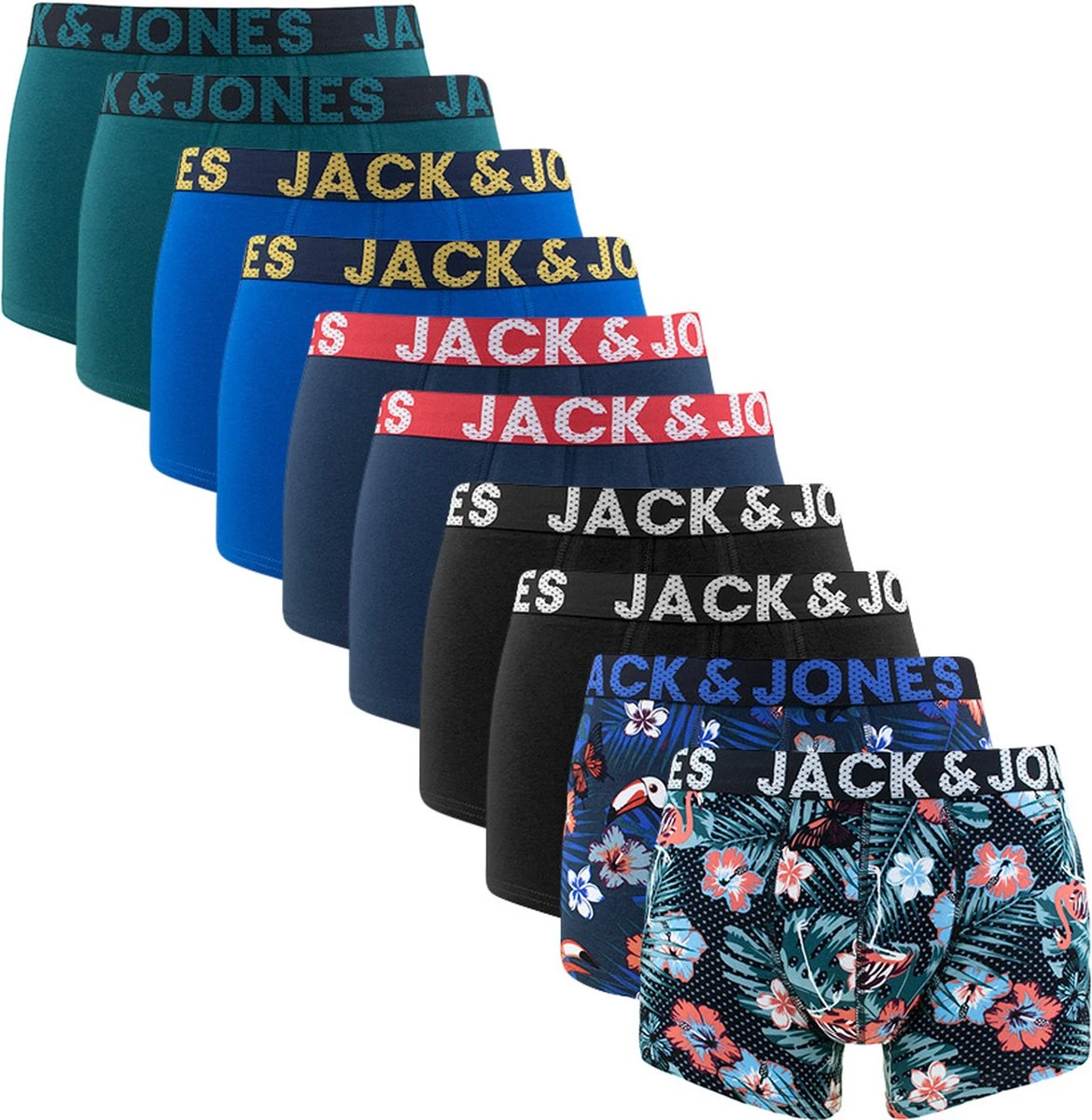 JACK&JONES JACBIRD TRUNKS 10 PACK Heren Onderbroek - Maat L 9 JACK&JONES JACBIRD TRUNKS 10 PACK Heren Onderbroek - Maat L – Image 7