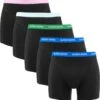 Björn Borg Boxershorts Essential ( 5-pack) - Cotton Stretch Boxers Normale Lengte - Zwart Met Gekleurde Tailleband - Maat: M -Merkloos Soldes 1174x1200 3