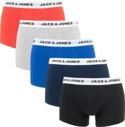 JACK&JONES ACCESSORIES JACWHITE TRUNKS 5 PACK Heren Onderbroek - Maat M -Merkloos Soldes 1183x1200