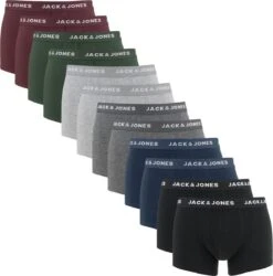 JACK&JONES ACCESSORIES JACSOLID TRUNKS 12 PACKS Heren Onderbroek - Maat S -Merkloos Soldes 1185x1200 1