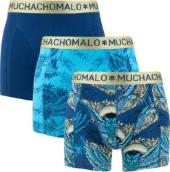 Muchachomalo Night Owl - Onderbroeken Heren - Boxershorts Heren - Blauw Met Print - 3 Pack - Maat L -Merkloos Soldes 1185x1200 4