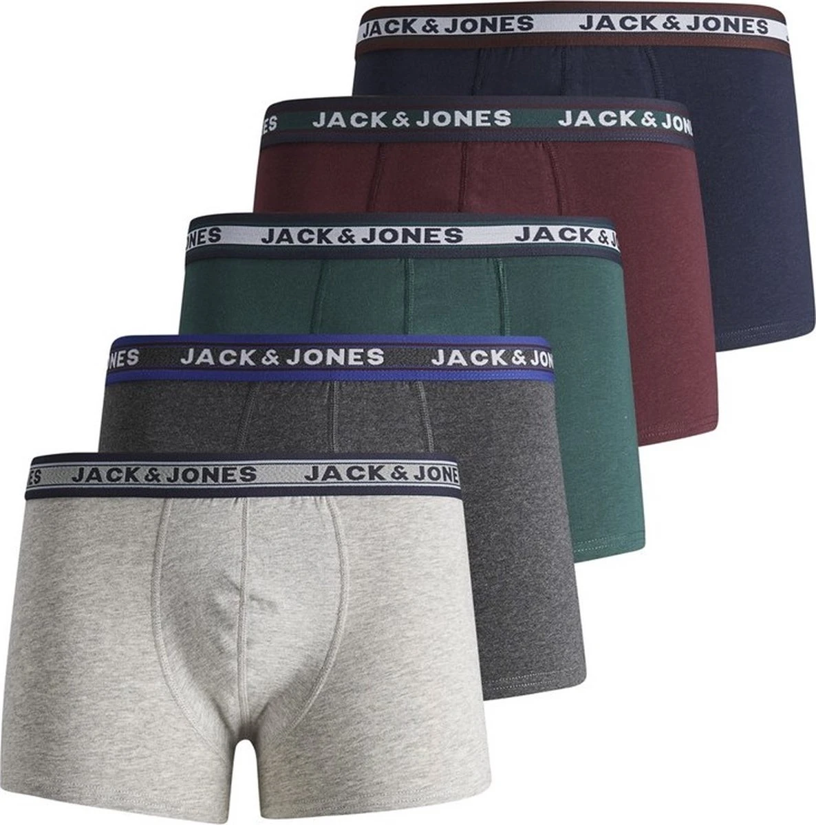 JACK&JONES PLUS JACOLIVER TRUNKS 5 PACK NOOS PLS Heren Onderbroek - Maat EU4XL US2XL 3 JACK&JONES PLUS JACOLIVER TRUNKS 5 PACK NOOS PLS Heren Onderbroek - Maat EU4XL US2XL
