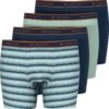 TOM TAILOR Kentucky 4-pack Heren Long Boxershorts - Blauw/groen - Maat XL -Merkloos Soldes 1190x1200