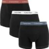 Calvin Klein Trunks (3-pack) - Heren Boxers Normale Lengte - Zwart Met Gekleurde Tailleband - Maat: M -Merkloos Soldes 1192x1200 2