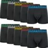 Boxershorts Heren Katoen - 10-pack - Maat L - Heren Ondergoed - Meerkleurig - Zwart