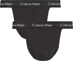 Calvin Klein 2-pack Herenstrings - Zwart - Maat L