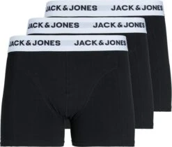 JACK&JONES JACBASIC WHITE WB TRUNKS 3 PACK Heren Onderbroek - Maat L