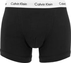Calvin Klein Trunks (3-pack) - Heren Boxers Normale Lengte - Zwart Met Gekleurde Tailleband - Maat: M -Merkloos Soldes 1200x1070 1