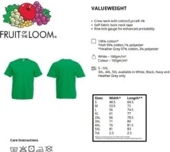 12 Pack Witte Shirts Fruit Of The Loom Ronde Hals Maat L -Merkloos Soldes 1200x1076 9