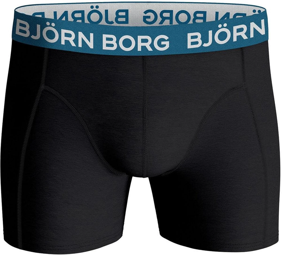 Björn Borg Boxershorts Essential (3 Pack) - Cotton Stretch Boxers Normale Lengte - Blauw - Maat: L 10 Björn Borg Boxershorts Essential (3 Pack) - Cotton Stretch Boxers Normale Lengte - Blauw - Maat: L – Image 8