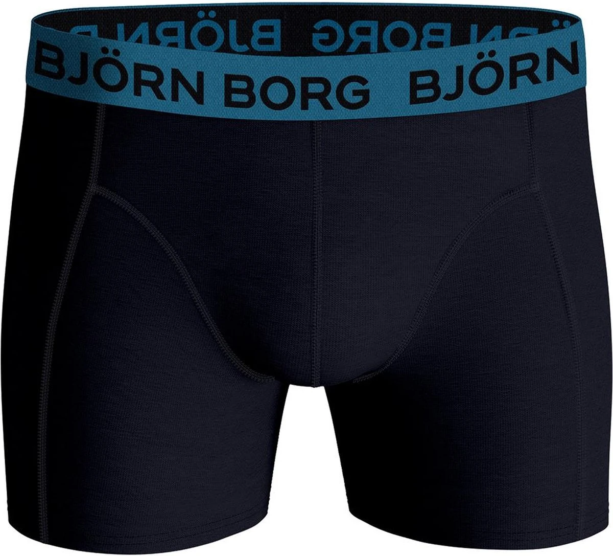 Björn Borg Boxershorts Essential (3 Pack) - Cotton Stretch Boxers Normale Lengte - Blauw - Maat: L 9 Björn Borg Boxershorts Essential (3 Pack) - Cotton Stretch Boxers Normale Lengte - Blauw - Maat: L – Image 7