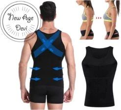 New Age Devi - Corrigerend Hemd - Mannen - Zwart - XL - Ondersteuning - Body Buik - Shapewear Shirt - Correctie Hemd - Buik Weg - Buik Verbergen - Strak Lichaam -Merkloos Soldes 1200x1094 3