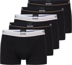 Hugo Boss - Boxershorts 5-Pack Essentials Zwart - Maat L - Body-fit -Merkloos Soldes 1200x1100 1