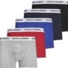 JACK&JONES ACCESSORIES JACWHITE TRUNKS 5 PACK Heren Onderbroek - Maat M -Merkloos Soldes 1200x1109