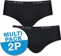 Sloggi Men Basic Heren Midi Slip - 2-pack - Zwart - Maat L -Merkloos Soldes 1200x1110 2