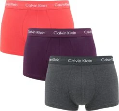 Calvin Klein - Heren - 3-Pack Low Rise Trunk - Blauw - L