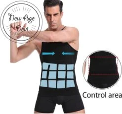 New Age Devi - Corrigerend Hemd - Mannen - Zwart - L - Ondersteuning - Body Buik - Shapewear Shirt - Correctie Hemd - Buik Weg - Buik Verbergen - Strak Lichaam -Merkloos Soldes 1200x1117 8