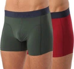 Sapph Boxershort Heren - Nolan - Microvezel - 2pack - Groen/Rood - XL