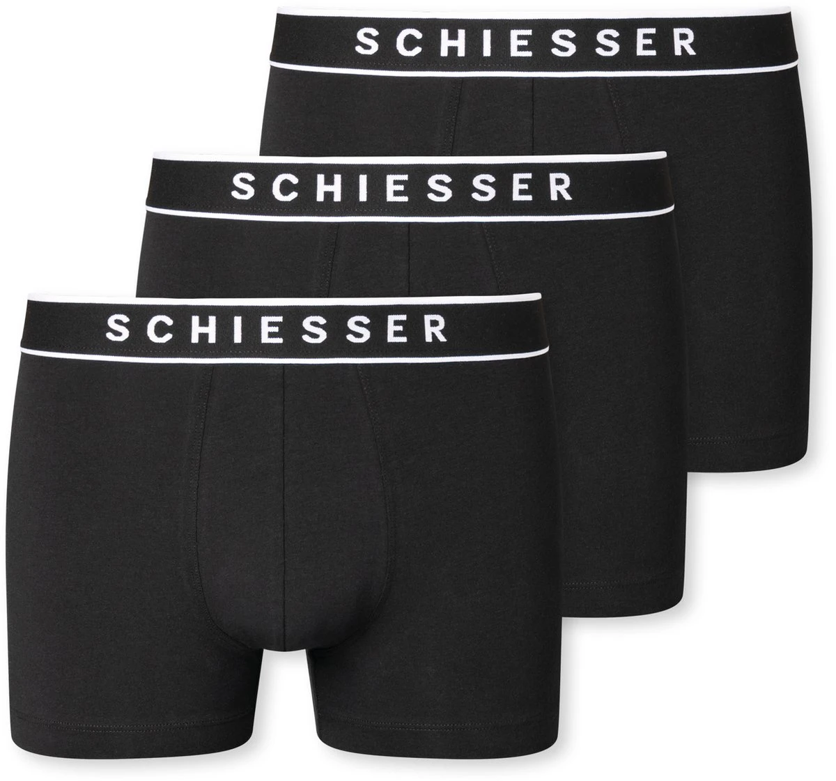 Schiesser 95/5 Organic Heren Shorts - Zwart - 3 Pack - Maat M 6 Schiesser 95/5 Organic Heren Shorts - Zwart - 3 Pack - Maat M – Image 4