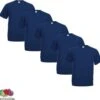 Fruit Of The Loom T-shirt - 100% Katoen - 5 Stuks - Navy - XXXL -Merkloos Soldes 1200x1154 7