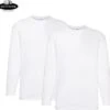 2 Pack Fruit Of The Loom Value Weight Longsleeve T-shirt Wit Maat M -Merkloos Soldes 1200x1155 2
