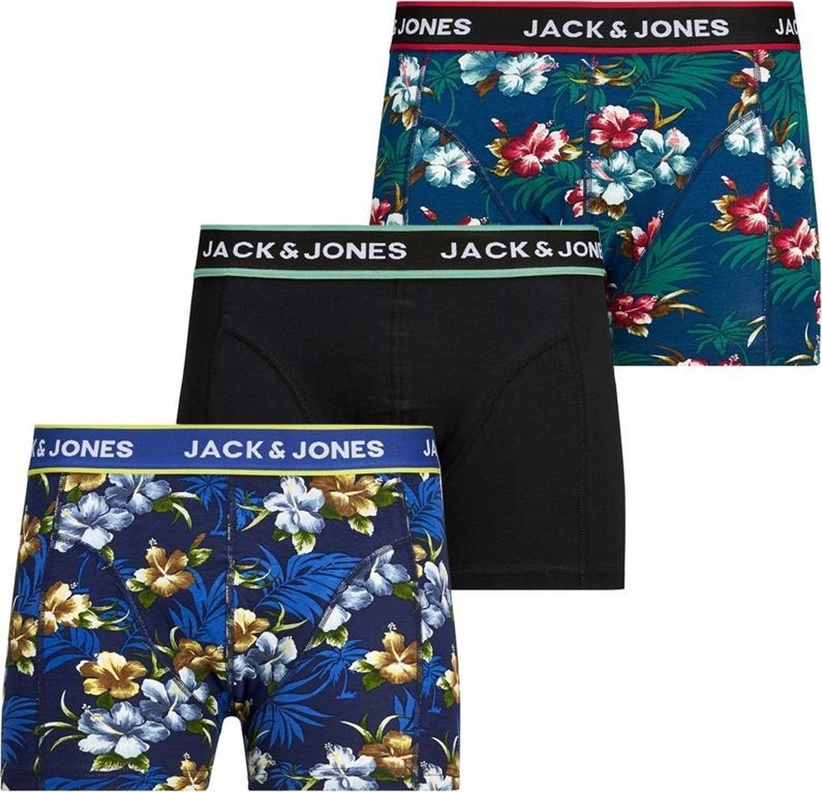 JACK&JONES JACFLOWER TRUNKS 3 PACK.NOOS Heren Onderbroek - Maat L 9 JACK&JONES JACFLOWER TRUNKS 3 PACK.NOOS Heren Onderbroek - Maat L – Image 7