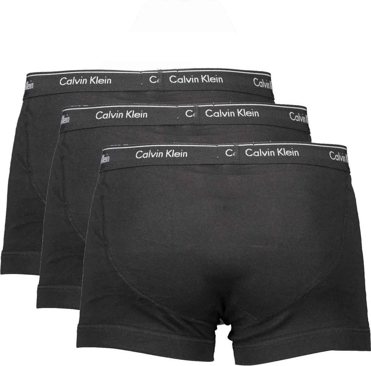 Calvin Klein Trunks (3-pack) - Heren Boxer Normale Lengte Met Gulp - Zwart - Wit - Grijs - Maat: L 4 Calvin Klein Trunks (3-pack) - Heren Boxer Normale Lengte Met Gulp - Zwart - Wit - Grijs - Maat: L – Image 2