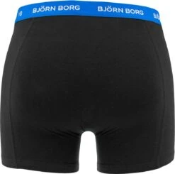 Björn Borg Boxershorts Essential ( 5-pack) - Cotton Stretch Boxers Normale Lengte - Zwart Met Gekleurde Tailleband - Maat: M -Merkloos Soldes 1200x1188 1